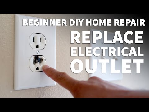 How to Replace an Electrical Outlet – Replace Burnt Out Electrical Outlet and Old Damaged