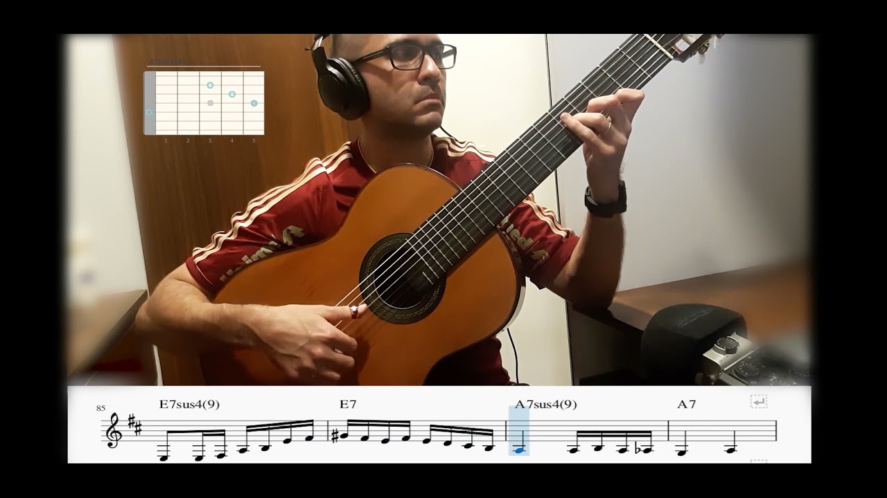 Minha missão (João Nogueira e P. C. Pinheiro) - Transcrição dos baixos de Raphael Rabello