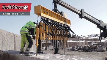 Introduction of stone splitter SplitStone S 100 for block quarry