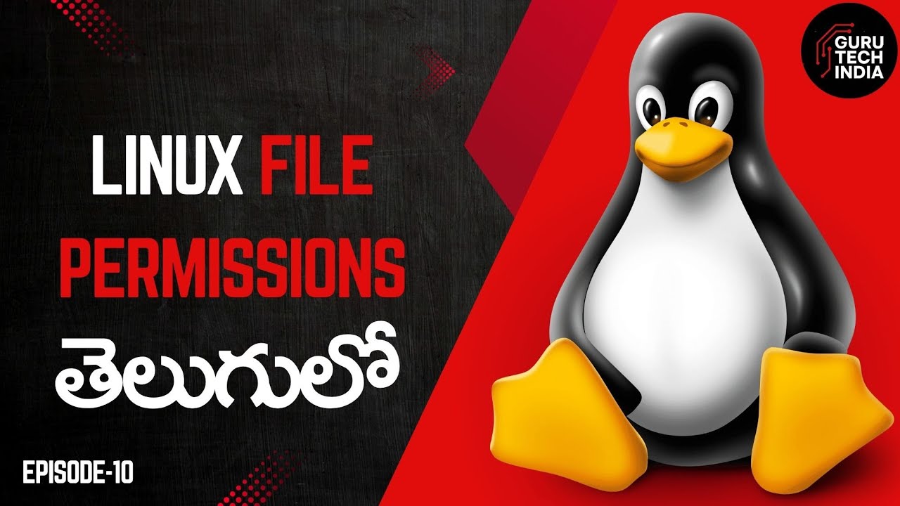 File permissions in Linux Tutorial | RedHat Linux | GuruTech | Telugu ...