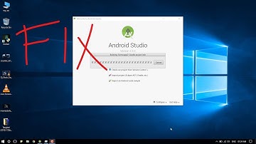 Android Studio stuck at Building gradle project info [FIXed]