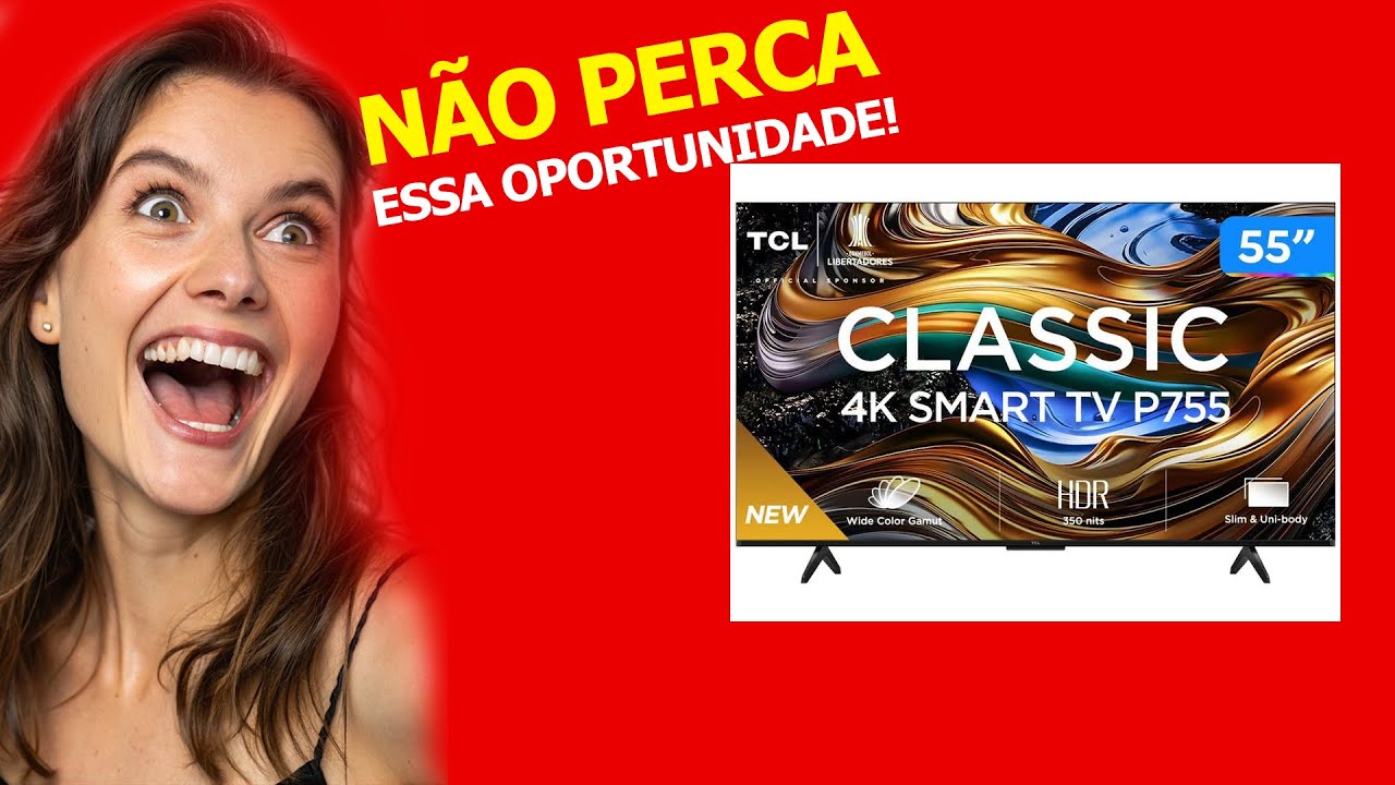 Smart Tv 55 Led Tcl 55p755 Wi Fi Bluetooth 3 Hdmi 1 Usb - YouTube