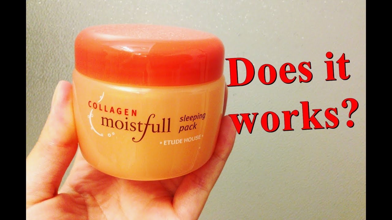 Etude House Moistfull Collagen Sleeping Pack Review Korean Skincare YouTube