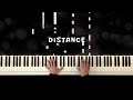 Distance two lanes piano cover piano tutorial seemusic synthesia relaxing piano music