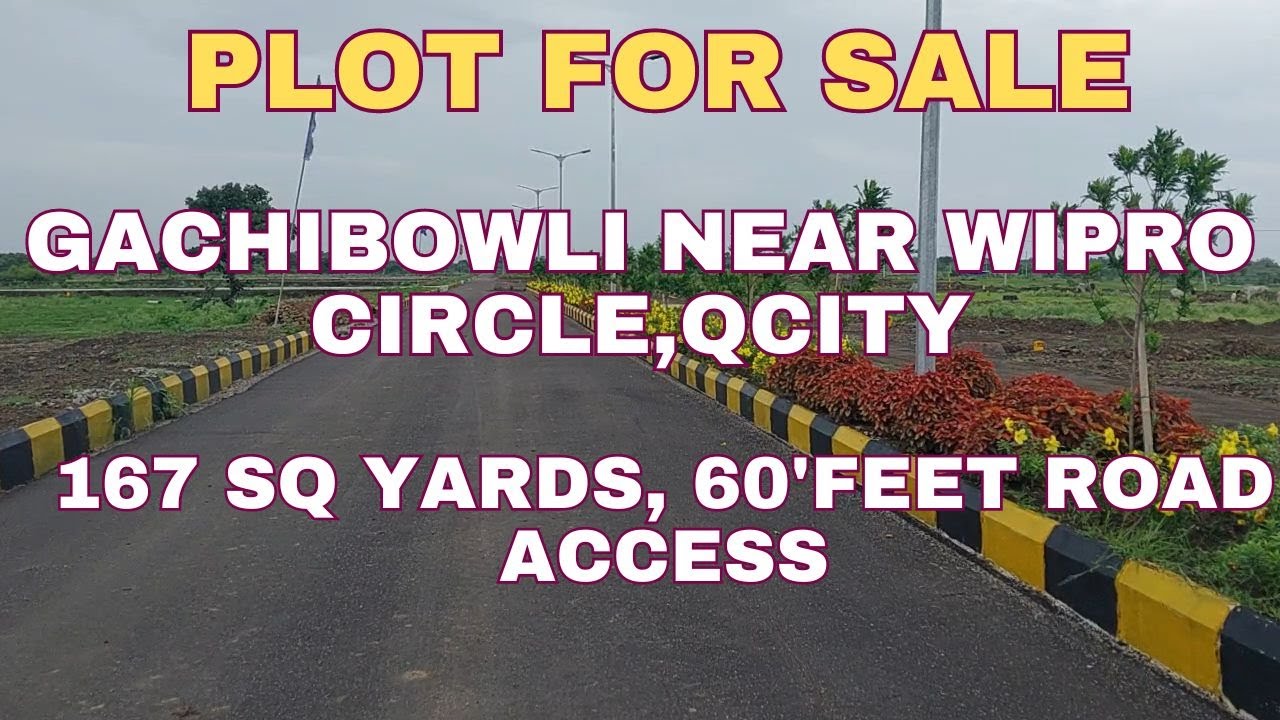 167 SQ YARDS PLOT FOR SALE GACHIBOWLI SECRETARIAT COLONY 60'FEET