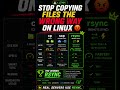 Most Developers Copy Files Wrong on Linux 💀 #shorts