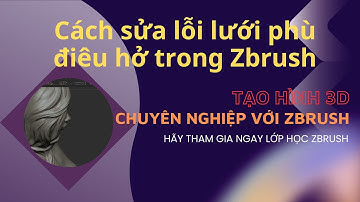Cách sửa lỗi lưới phù điêu hở trong Zbrush | Học Zbrush