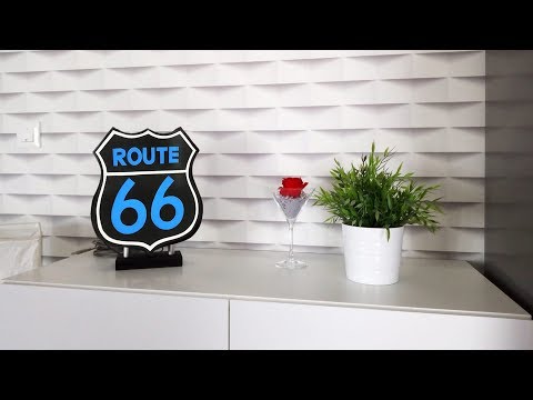 Fabriquer une urne lumineuse Route 66
