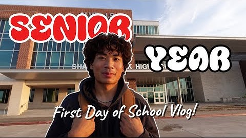 FIRST DAY OF SENIOR YEAR | GRWM + VLOG 🎓