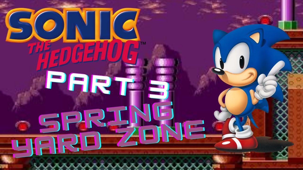 Sonic the hedgehog 1991 (Sega Genesis) Playthrough Part 3 Spring Yard ...
