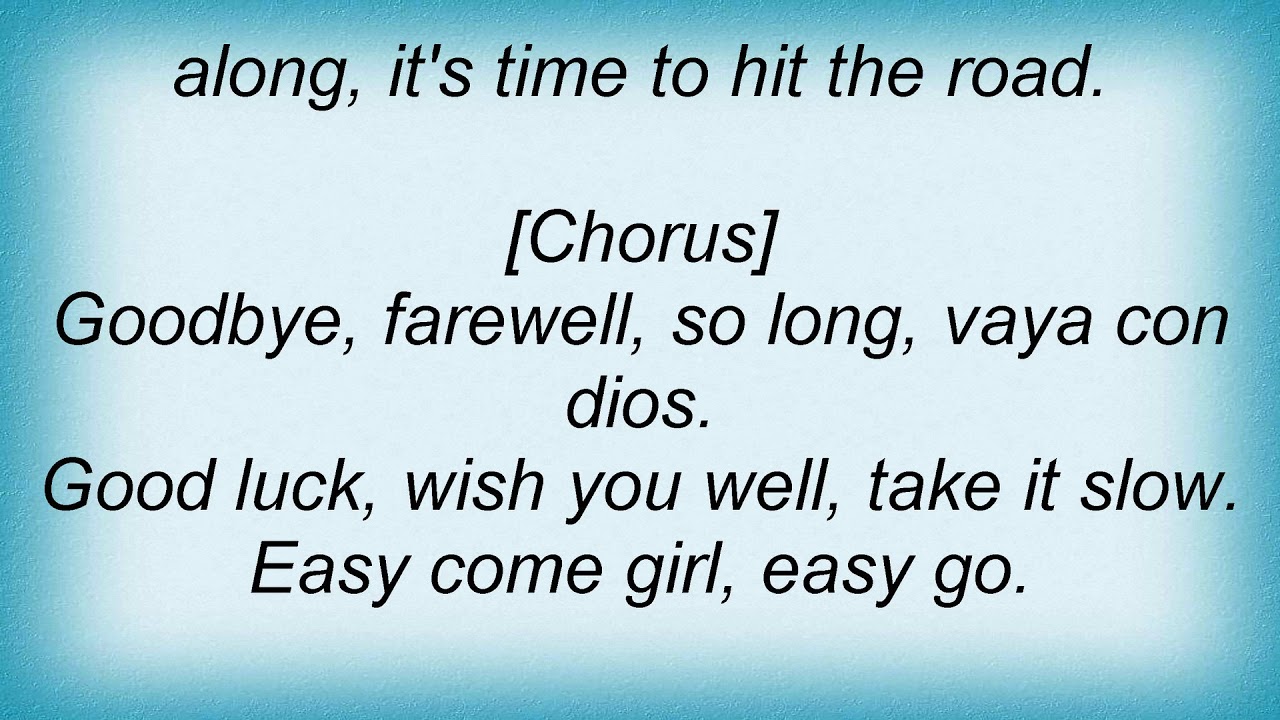 George Strait Easy Come Easy Go Lyrics Youtube