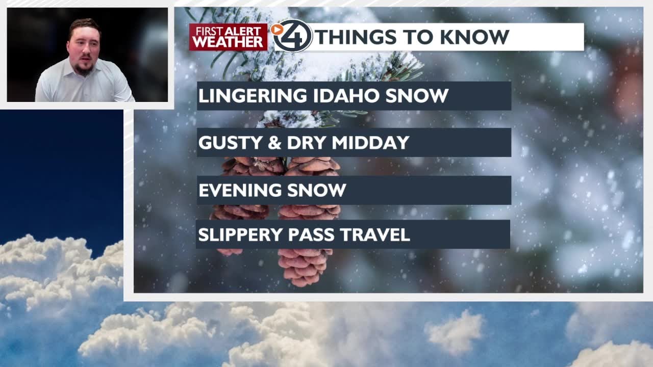 Mild and breezy with more snow tonight - YouTube