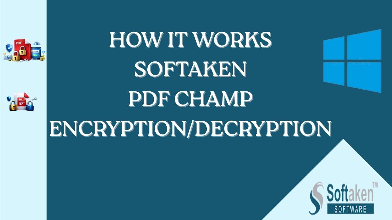 Softaken PDF Champ | Encryption & Decryption Tool | Secure & Unlock PDF ...
