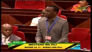 Mabishano Ya Zitto Na Chenge Juu Ya Matangazo Ya Tbc Bungeni