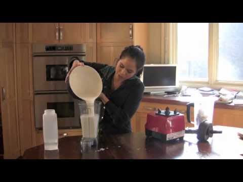 How to Make Almond Milk Recipe - YouTube