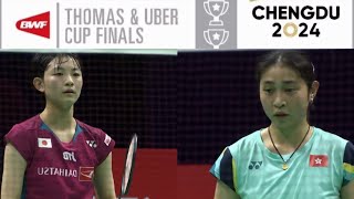 [GROUPC  WS3] Tomoka Miyazaki (JPN) vs Liang Ka Wing (HKG) | Badminton UC2024