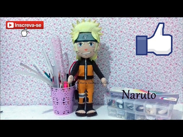 15 Personagens do anime Naruto feltro