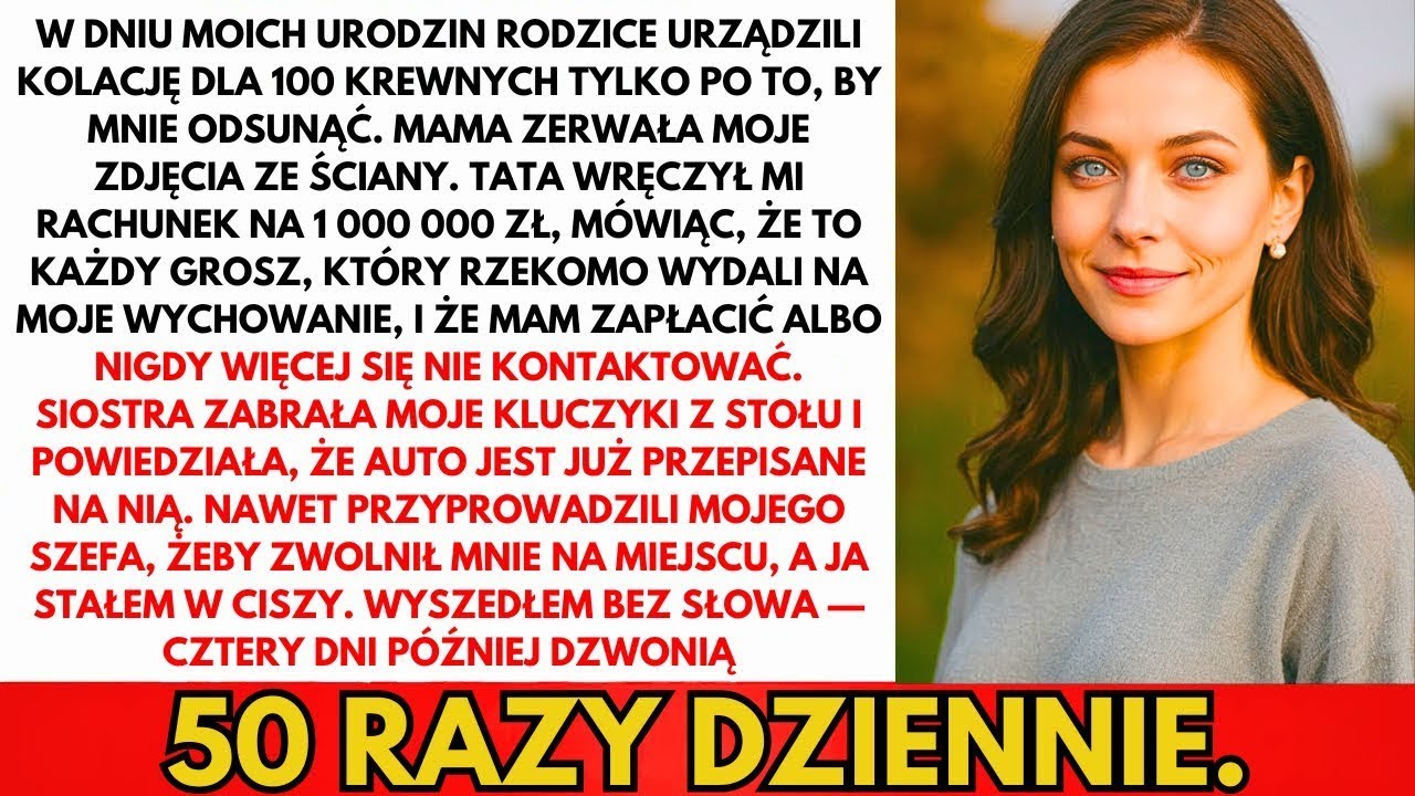Na Moje Urodziny Rodzice Zaprosili 100 Krewnych Tylko Po To, By Mnie Publicznie Wydziedziczyć