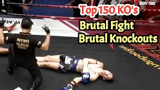 150 Brutal Fight, Brutal Knockouts | BAREKNICKLE , BOXING