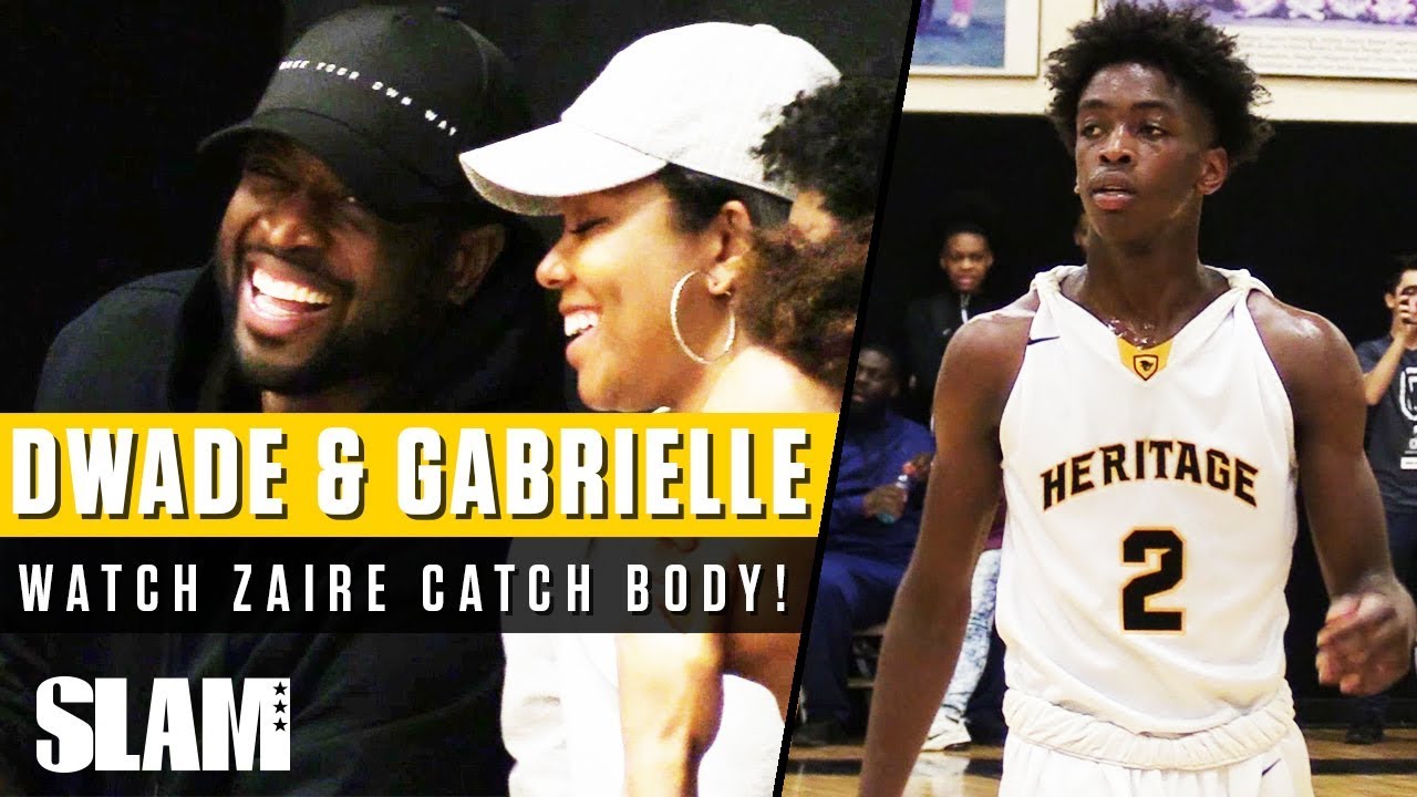 Dwyane Wade and Gabrielle Union Watch Zaire Catch First POSTER DUNK! ⚡️ camera iphone 8 plus apk