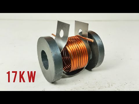 How to Make 220volt Free Electricity Generator at Home Using Copper Wire with two Magnet