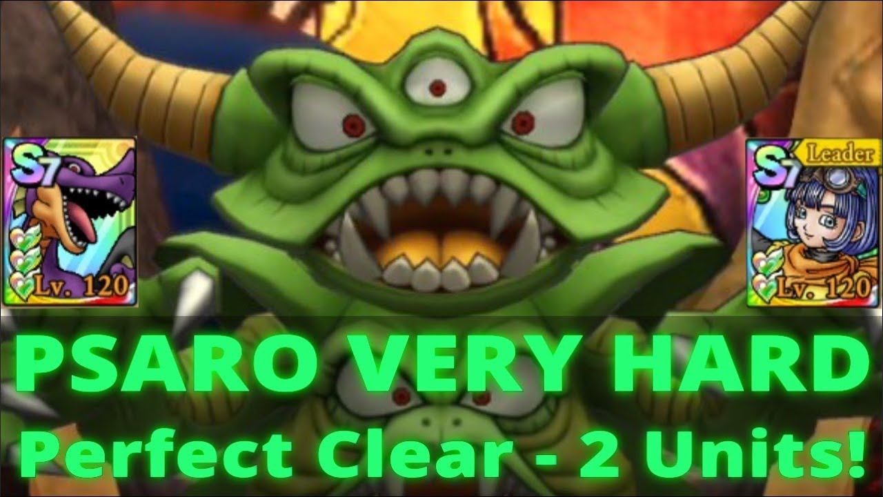 DQ Tact | All Out Battle | Psaro VH | Perfect Clear, No Crits, 2 Units!