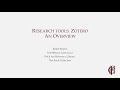 Research Tools: Zotero, an Overview