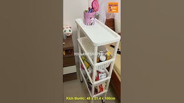 Tập 31 Kệ để đồ nhà bếp, nhà tắm có bánh xe 097.120.6811