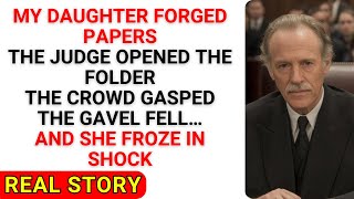 My Daughter Forged Court Papers — But When the Judge Read the Folder, the Gallery Froze in Silence