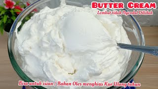 BUTTER CREAM SERBAGUNA LEMBUT KOKOH TIDAK NGENDAL DILIDAH HANYA 3 BAHAN SAJA !!! screenshot 2