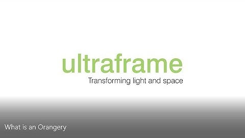 What is an Orangery? | Orangery Design Ideas | Ultraframe