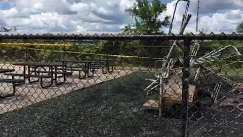 Aftermath of Arson at B. Carol Hinton Park