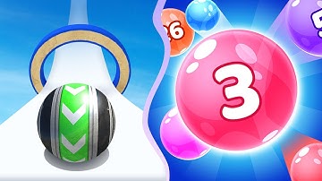 🦚 🔲 Sky Rolling Ball 3D Vs Marble Run in New Levels Gameplay iOS,Android Walkthrough All GFO783E9