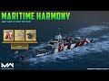 Modern Warships : Maritime Harmony 👺 Review || New Camouflage &amp; Flag || Gold Pass || MW