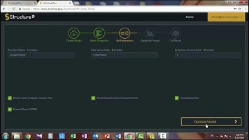 Structure+ Optimization of Steel Structures - WebApp Demo