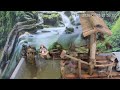 ❇️#Water‑Sounds #live | Bamboo water wheel sounds relax & chill的副本