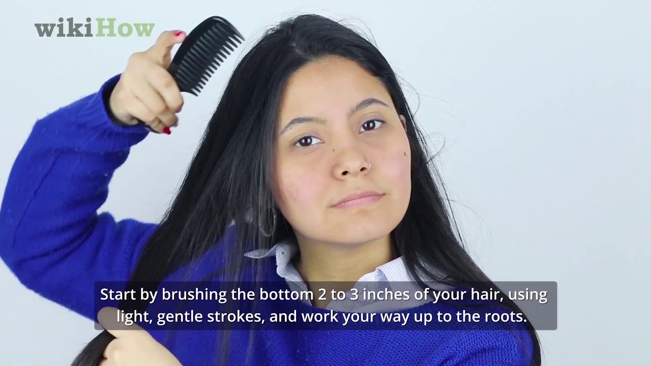 4 Ways to Brush Your Hair - wikiHow