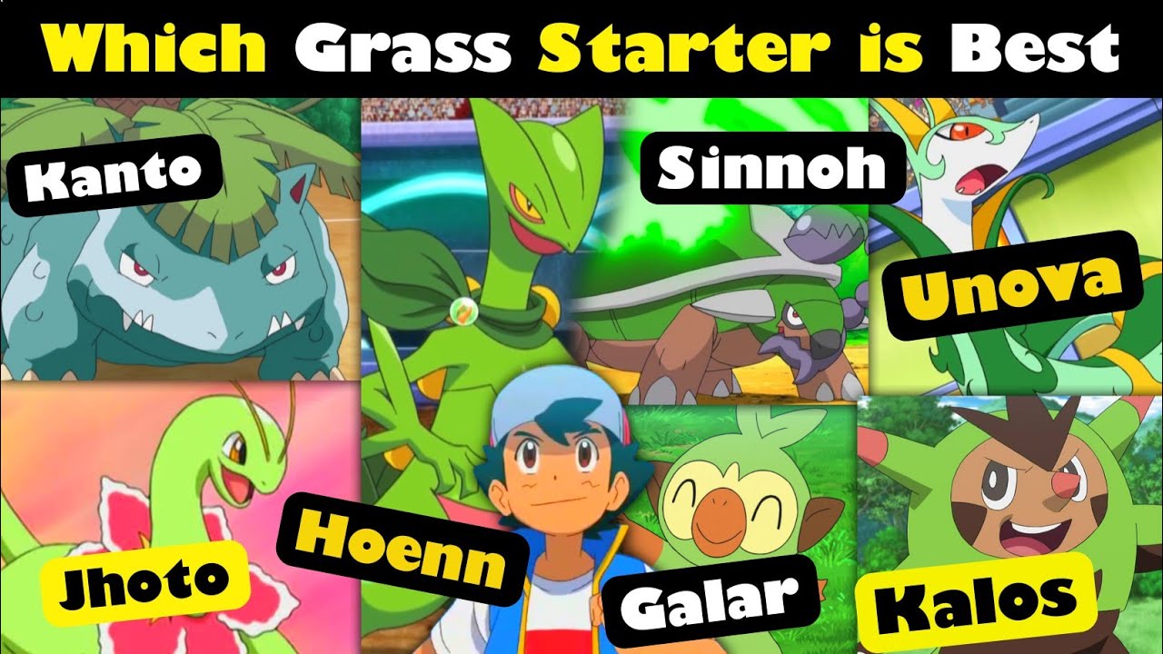 GRASS STARTER POKEMON EXPLAINED!! 