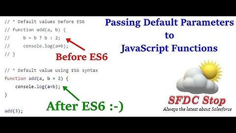 ES6 Default Parameters in JavaScript Functions | JavaScript Tutorial