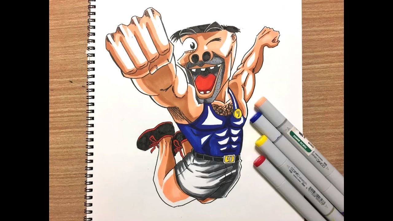 イラストメイキング 世紀末リーダー伝たけし Drawing Takeshi Youtube