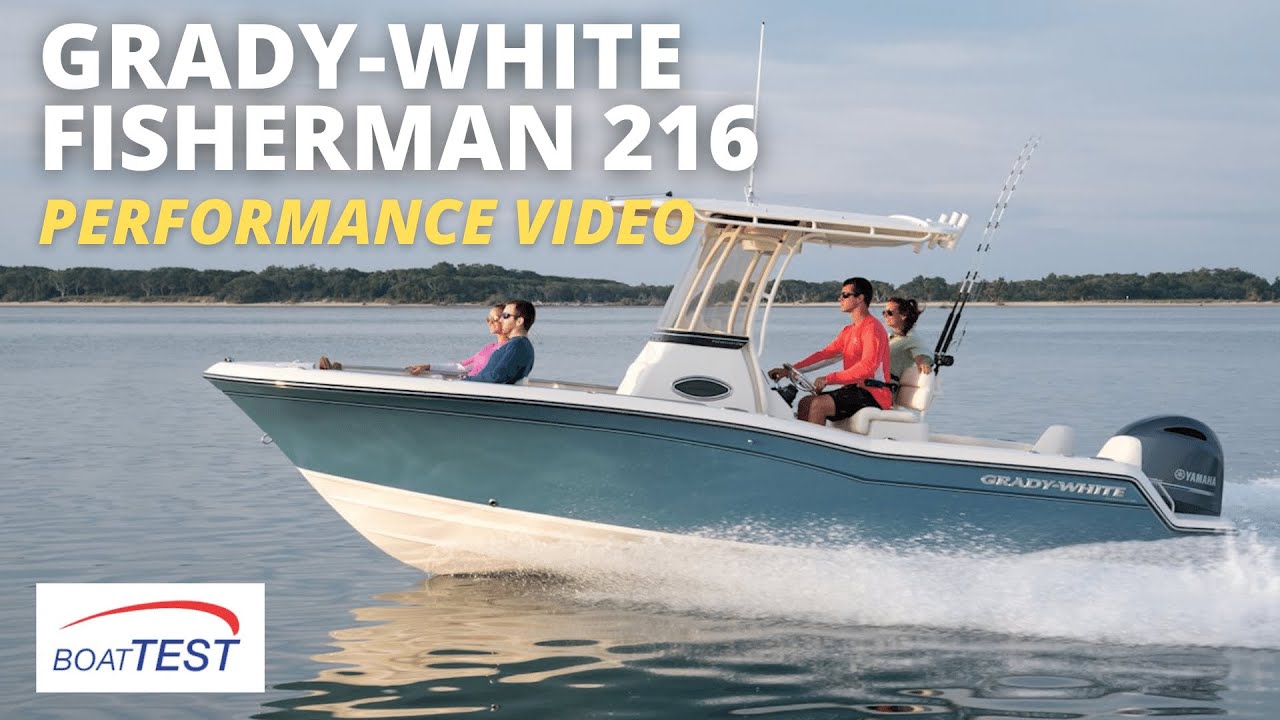 ⁣Grady-White Fisherman 216 (2018) - Test Video by BoatTEST.com