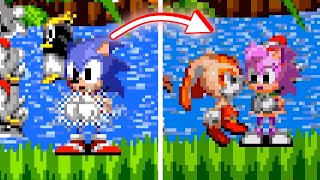 Sonic 1, but PLAYABLE AMY & CREAM! 🌸 Sonic 1 Mods Gameplay