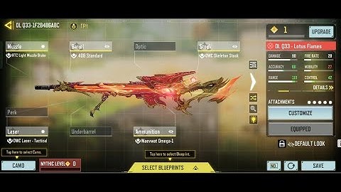 UPGRADING MYTHIC DLQ TO MAX | DLQ LOTUS FLAMES | CODM SEASON 1 2023