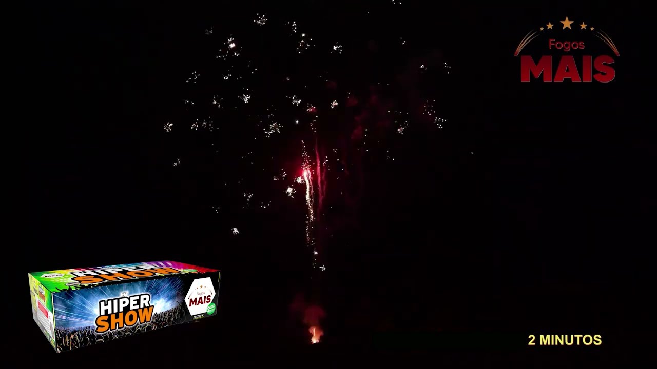 Kit Hiper Show - 144 tubos 34.5mm - Fogos Mais