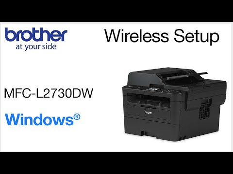 Connect MFCL2730DW to a wireless computer - Windows