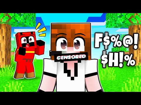 I Made Him Say A BAD WORD in Minecraft!