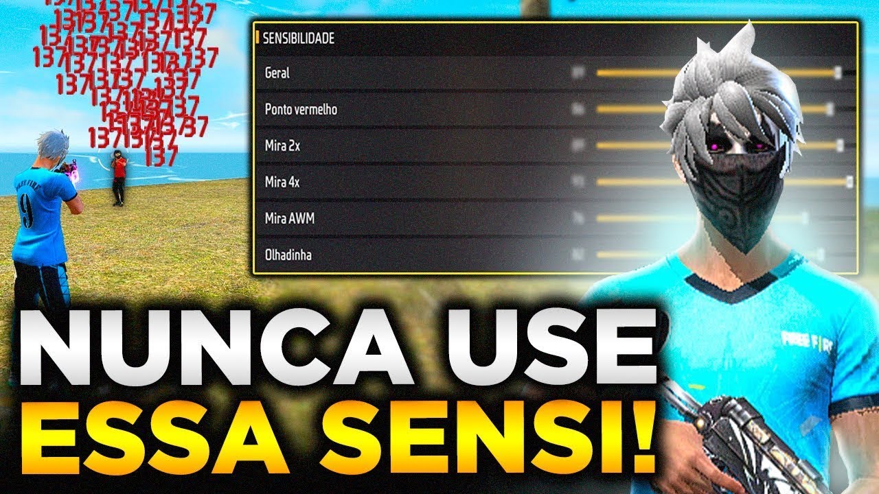 TESTE AGORA!🥶 MELHOR SENSIBILIDADE para SUBIR CAPA no FREE FIRE