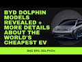 BYD Dolphin models revealed + more details about the world's cheapest EV