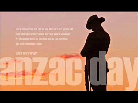 Anzac Day - Ode and Last Post - We will remember them ...