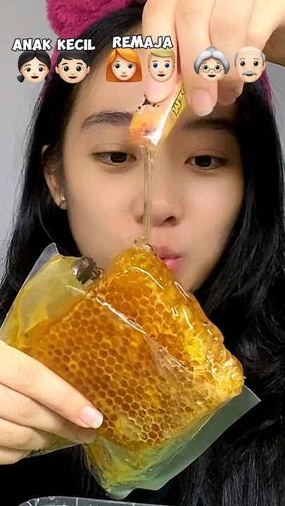 EATING 🍯HONEY WITH HONEY?! 😰 #challenge #food #asmr